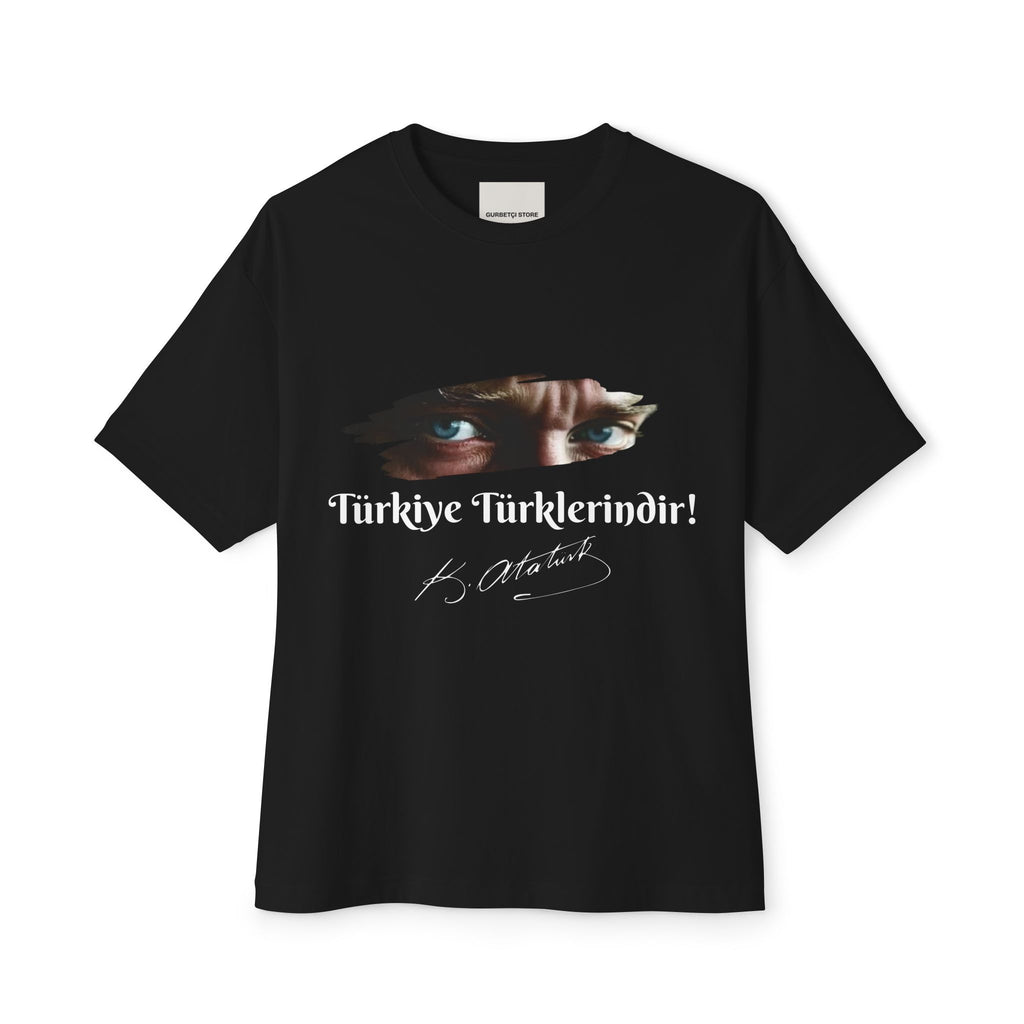 „Türkiye Türklerindir!“ - Front - Oversized Boxy T-Shirt