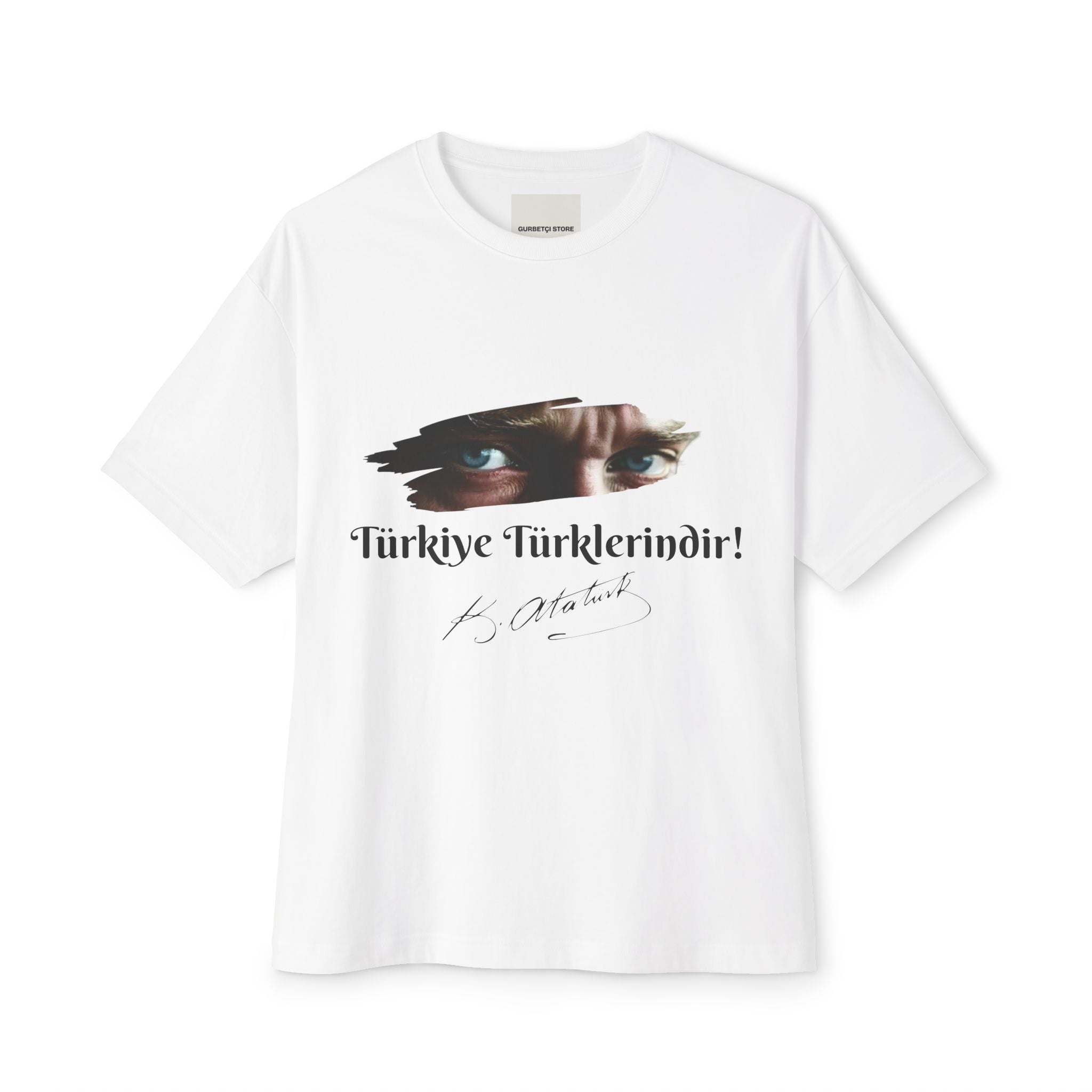 „Türkiye Türklerindir!“ - Front - Oversized Boxy T-Shirt