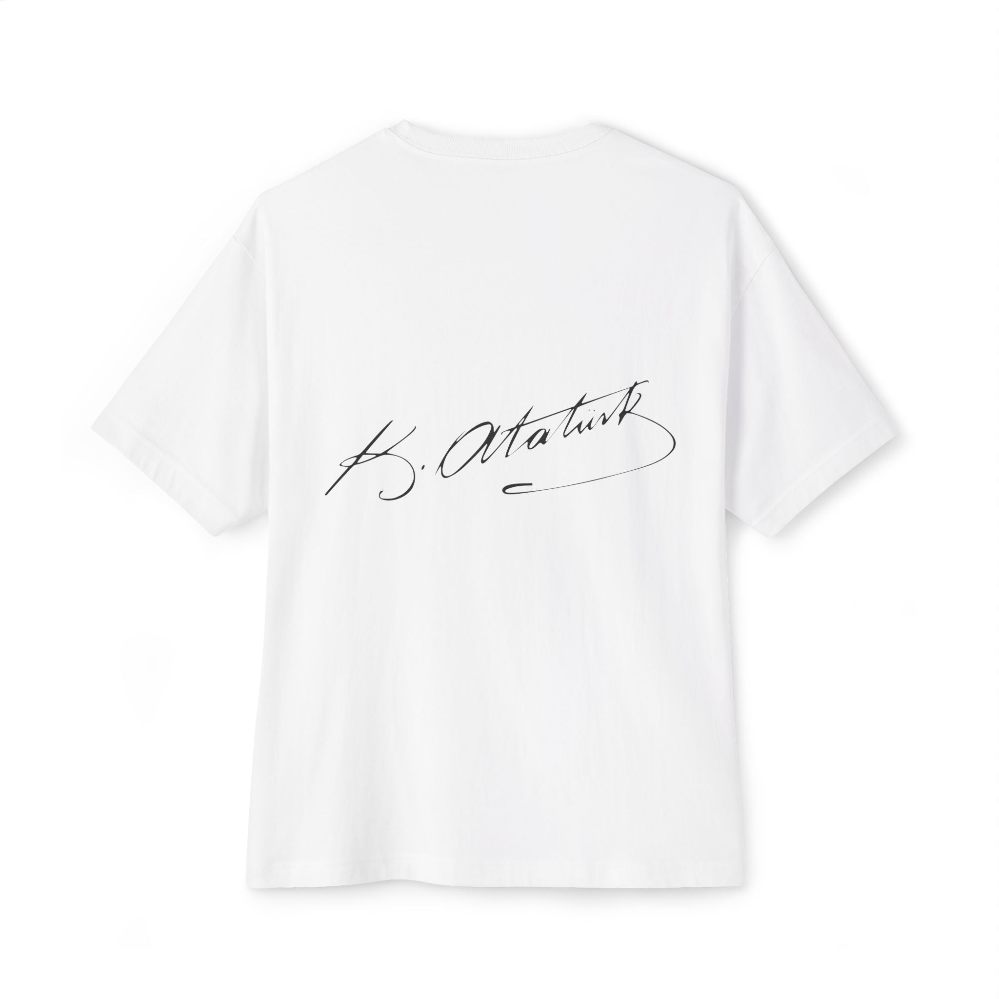 Atatürk Signature Tee -  Oversized Boxy T-Shirt